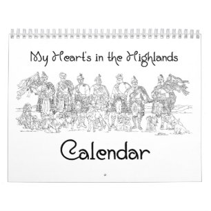 Schottische Highlander und Burgen CALENDAR Kalender