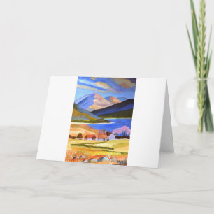 Schottische Highlands 2 Feiertagskarte