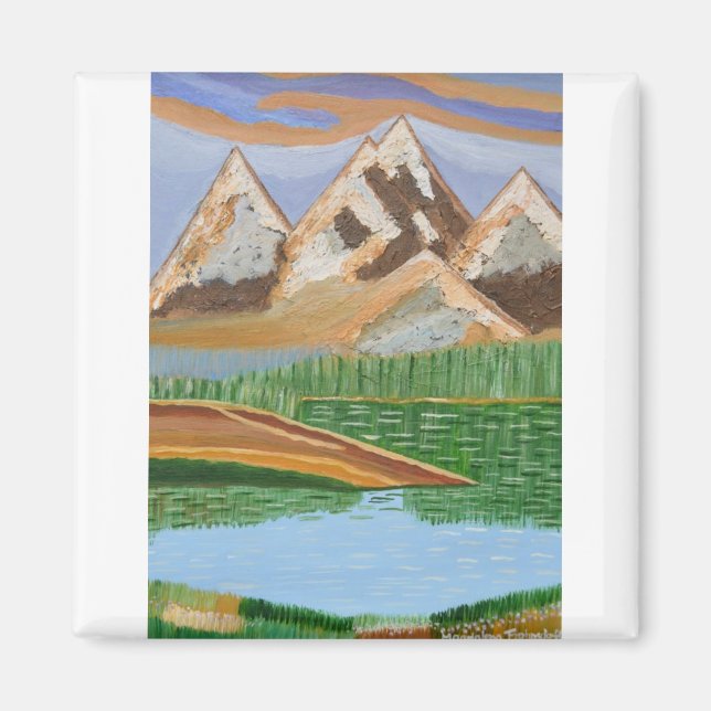 Schottische Highlands 3 Magnet (Vorne)