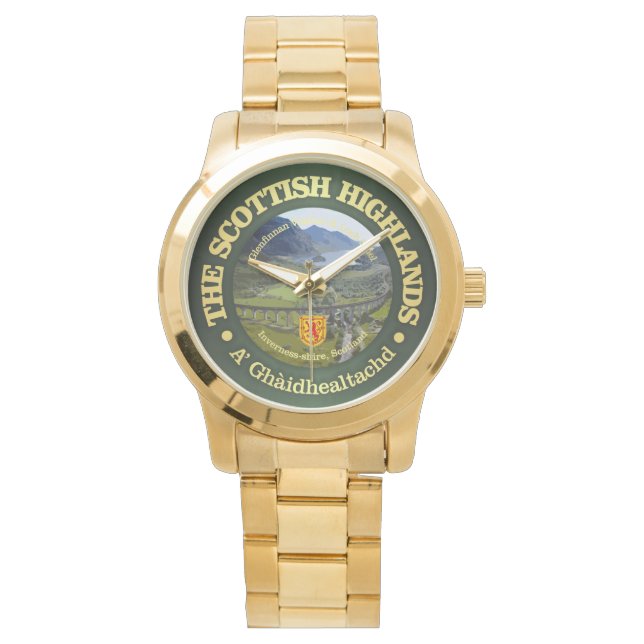 Schottische Highlands Armbanduhr (Vorderseite)