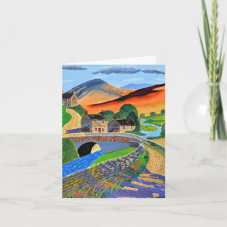 Schottische Highlands-Einladung gefaltete Karte 