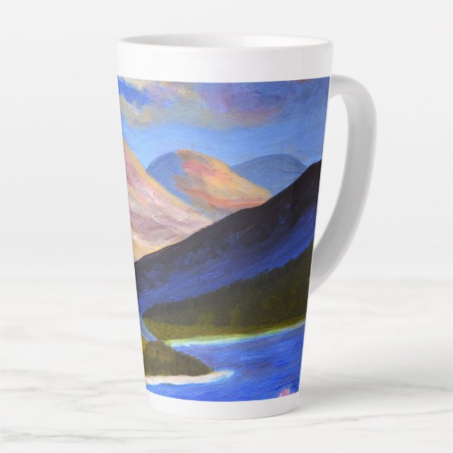 Schottische Highlands-Latte-Tasse Milchtasse (Rechte Ecke)