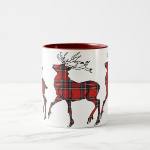 Schottische Hirsch-Tasse Zweifarbige Tasse