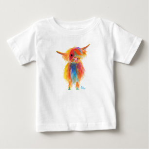 Schottische Hochland-Kuh "ENGEL" durch Shirley Baby T-shirt