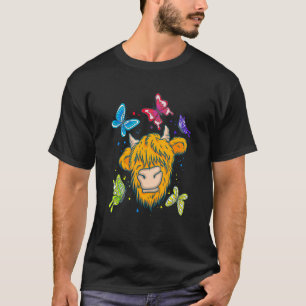 Schottische Hochland-Kuh Kuh Whisperer Landwirtsch T-Shirt