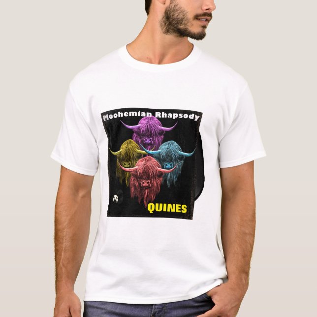 Schottische Hochland-Kuh. Moohemian Rhapsodie T-Shirt (Vorderseite)