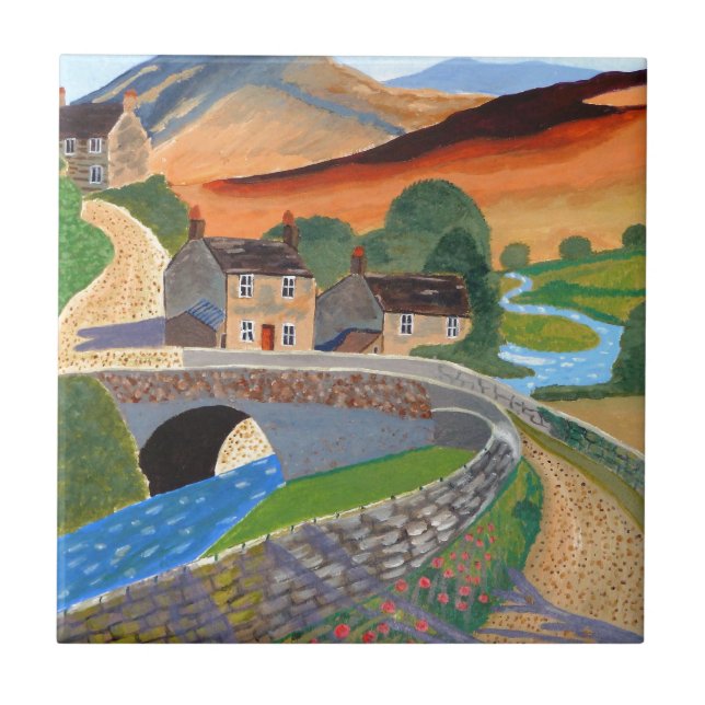 Schottische Hochländer Fliese (Vorderseite)