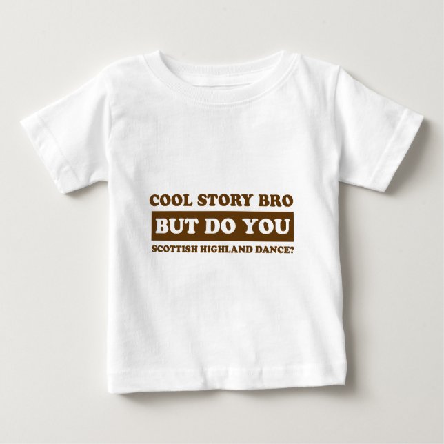 Schottische Hochlandtanz Entwürfe Baby T-shirt (Vorderseite)