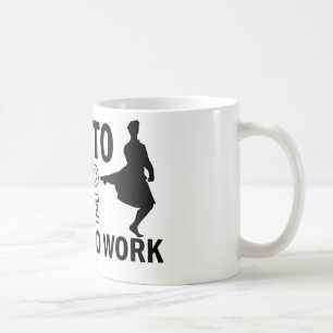 Schottische Hochlandtanzenentwürfe Kaffeetasse