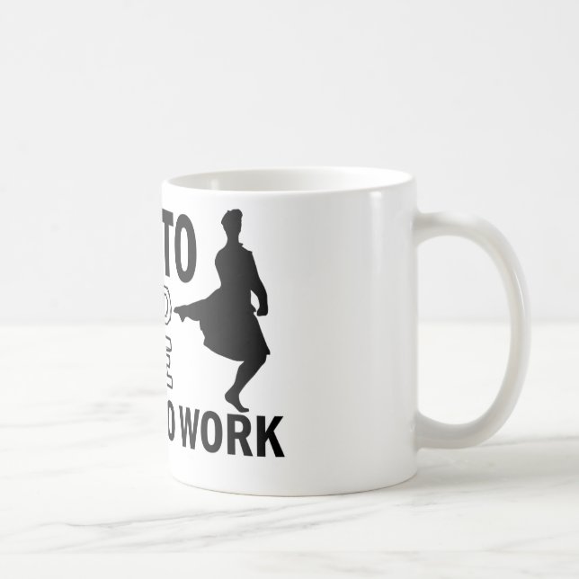 Schottische Hochlandtanzenentwürfe Kaffeetasse (Rechts)