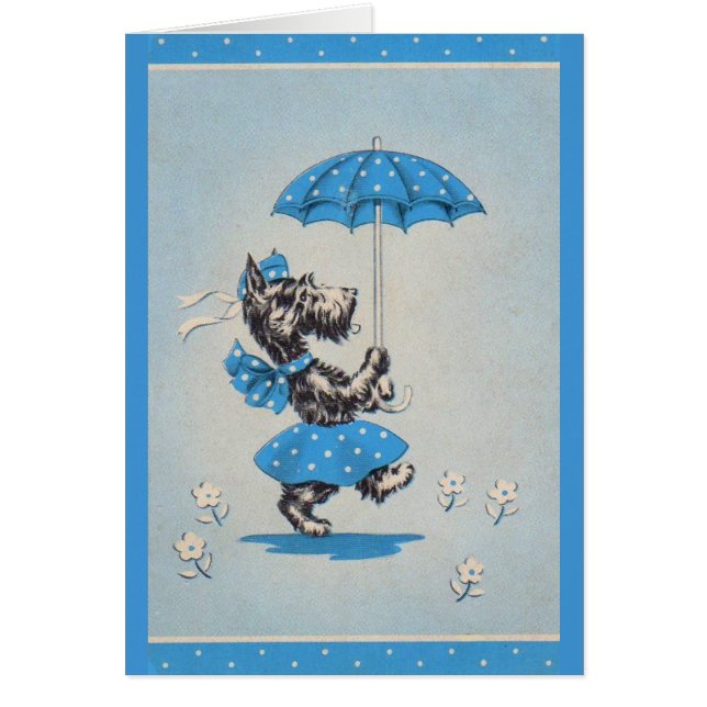 Schottische Hundedame mit Schirm (Vorne)