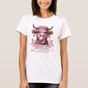 Schottische Kuh mit Kaugummi Heute nicht kupig T-Shirt