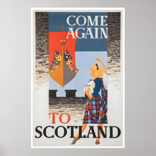 Schottische Kunst Schottland Reiseplakat Druck Poster