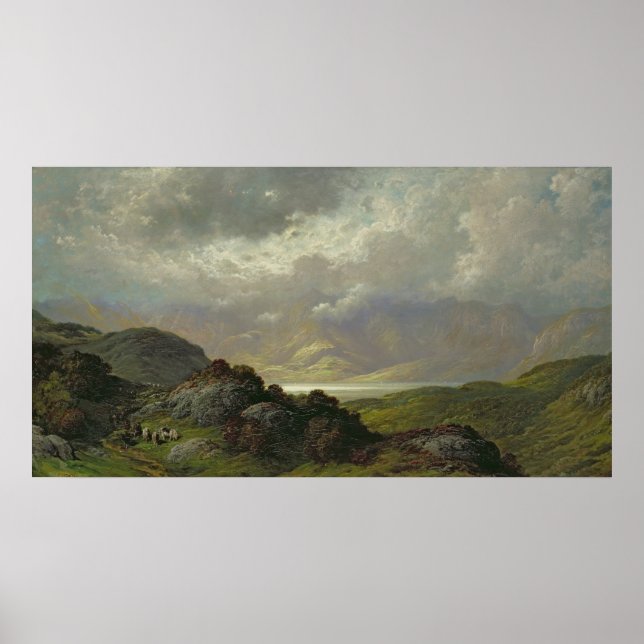 Schottische Landschaft Poster (Vorne)