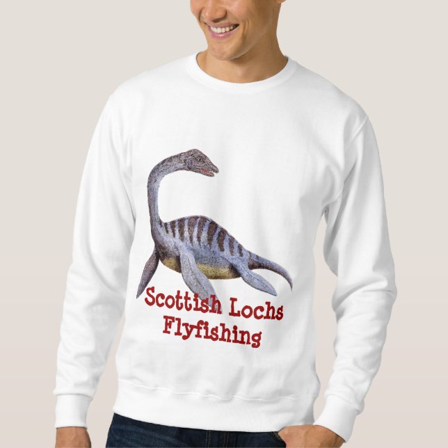 Schottische Lochs, die Nessie-Kleid Flyfishing Sweatshirt (Vorderseite)