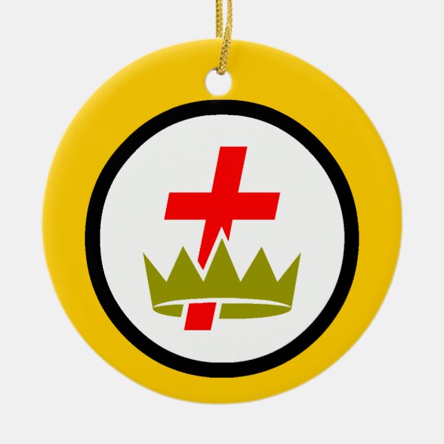 Schottische Rite-Ausgabe Keramik Ornament (Vorne)