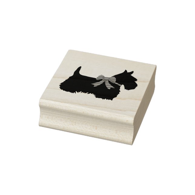 Schottische Silhouette mit Bugs Gummistempel (Stempel)