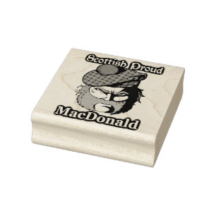 Schottische stolze Clan MacDonald Kunst Gummistempel