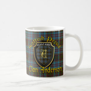 Schottische stolze Schalen-Tassen Clan-Andersons Tasse