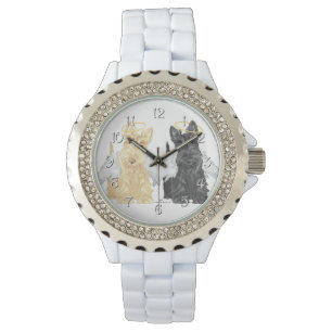 Schottische Terrier Engel Armbanduhr