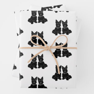 Schottische Terrier Geschenkpapier Set