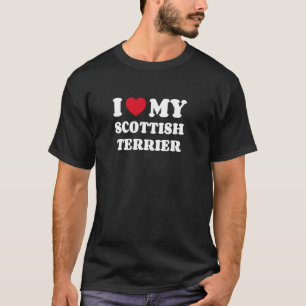 Schottische Terrier Ich liebe meinen schottischen T-Shirt
