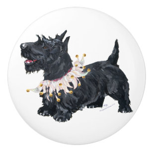 Schottische Terrier Keramikknauf