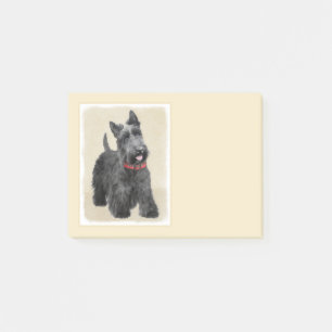 Schottische Terrier-Malerei - niedliche Post-it Klebezettel