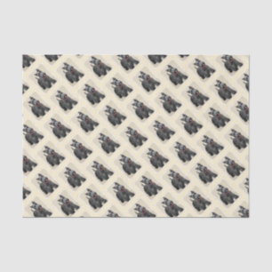 Schottische Terrier-Malerei - niedliche Seidenpapier