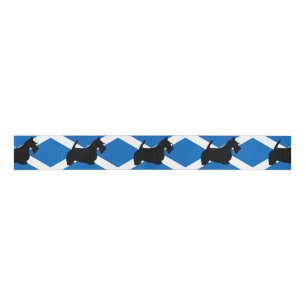 schottische Terrier-Silhouette Schottland flag.png Ripsband