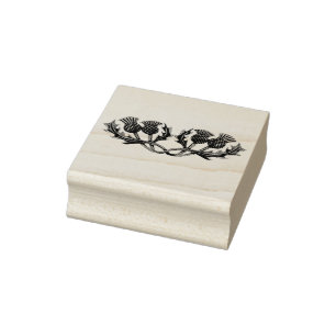 Schottische Thistle, Blume Schottlands Gummistempel