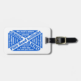 Schottische Umgangssprache und Phrasen Gepäckanhänger