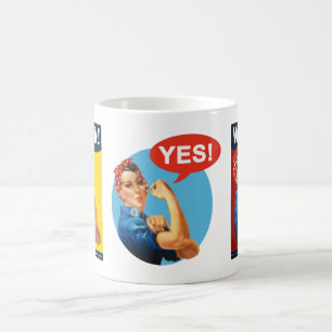 Schottische Unabhängigkeits-Retro starke Frauen-j Kaffeetasse