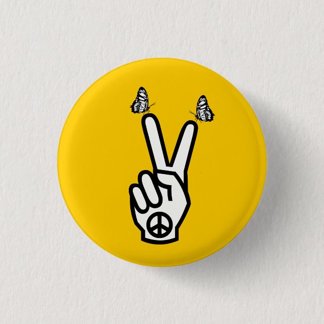 Schottische Unabhängigkeits-Schmetterlinge für Button (Vorderseite)