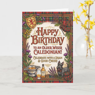 Schottischer Caledonian Geburtstag Karte