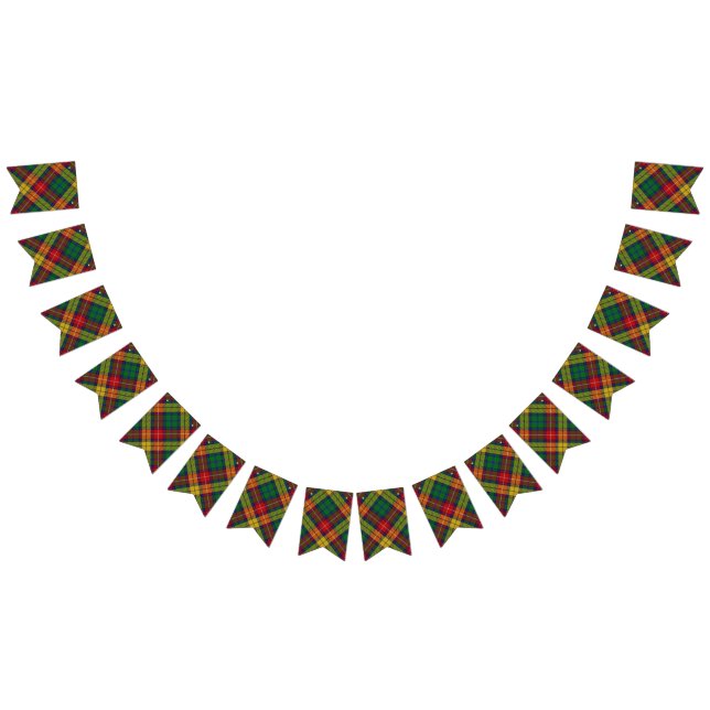 Schottischer Clan-BuchananTartan Wimpelkette (Alle)
