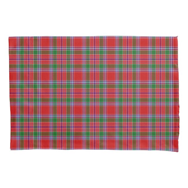 Schottischer Clan Burrell Tartan Kissenbezug (Vorderseite)