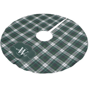 Schottischer Clan Campbell Dress Tartan Monogramm Polyester Weihnachtsbaumdecke
