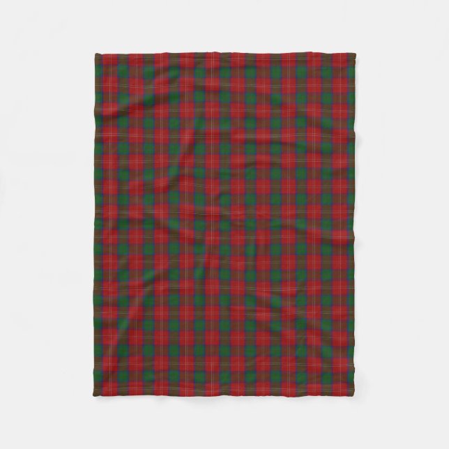 Schottischer Clan Chisholm KlassikerTartan Fleecedecke (Vorderseite)