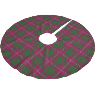Schottischer Clan-CrawfordTartan Polyester Weihnachtsbaumdecke
