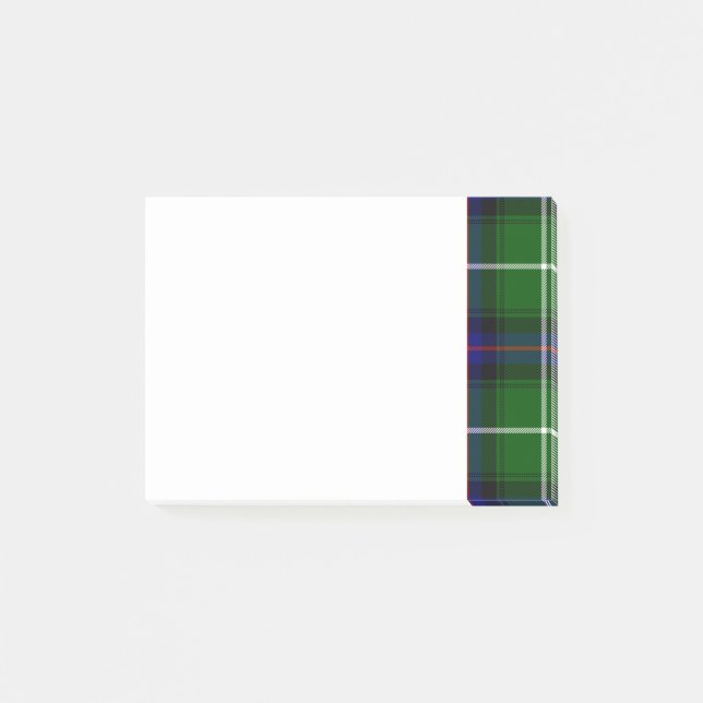 Schottischer Clan-DonaldTartan und -Wappen Post-it Klebezettel (Vorderseite)