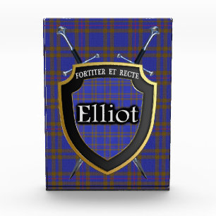 Schottischer Clan-EliotTartan Fotoblock
