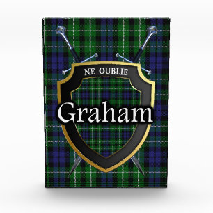 Schottischer Clan-GrahamTartan Fotoblock