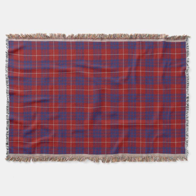 Schottischer Clan-HamiltonTartan Decke (Vorderseite)