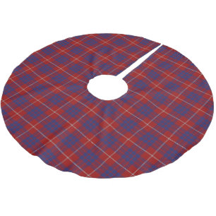 Schottischer Clan-HamiltonTartan Polyester Weihnachtsbaumdecke