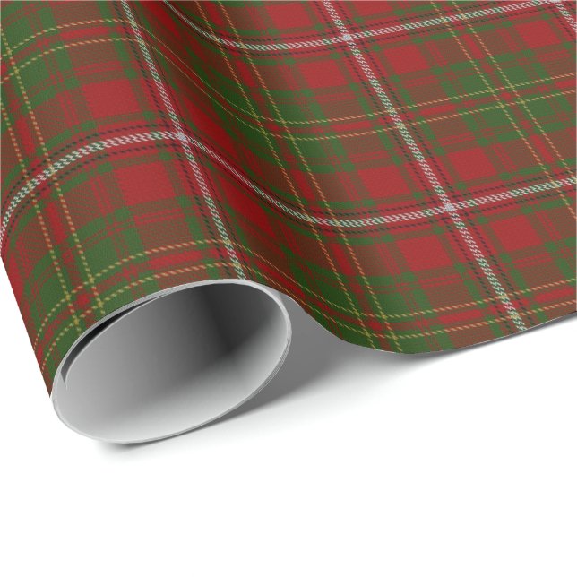 Schottischer Clan heuen Tartan Geschenkpapier (Rolleneckpunkt)