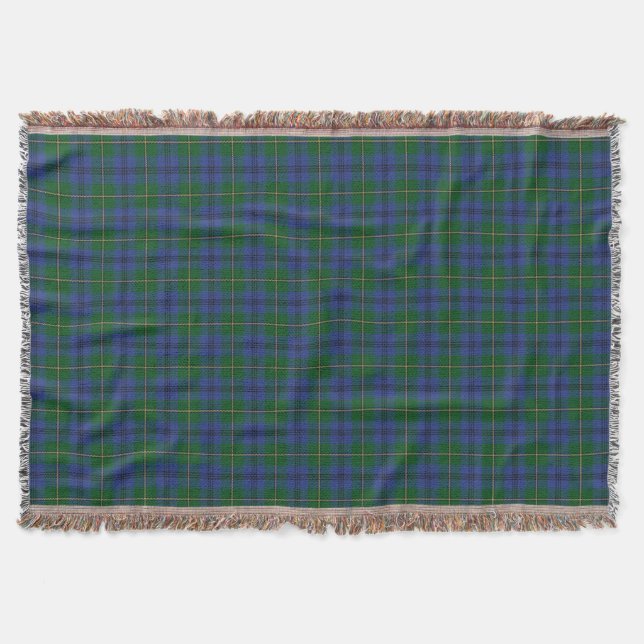 Schottischer Clan Johnstone Johnston Tartan Decke (Vorderseite)
