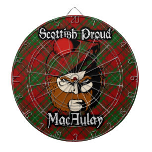 Schottischer Clan MacAulay TartanDartboard Dartscheibe