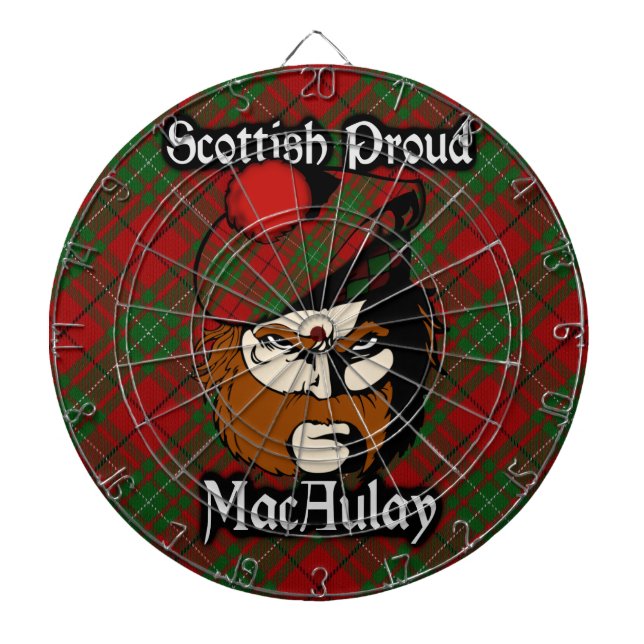 Schottischer Clan MacAulay TartanDartboard Dartscheibe (vorne)