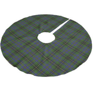 Schottischer Clan MacInnes Tartan Polyester Weihnachtsbaumdecke